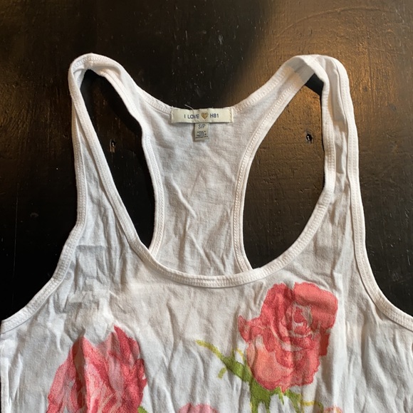 Summer tank top | floral design | size small - Picture 2 of 4